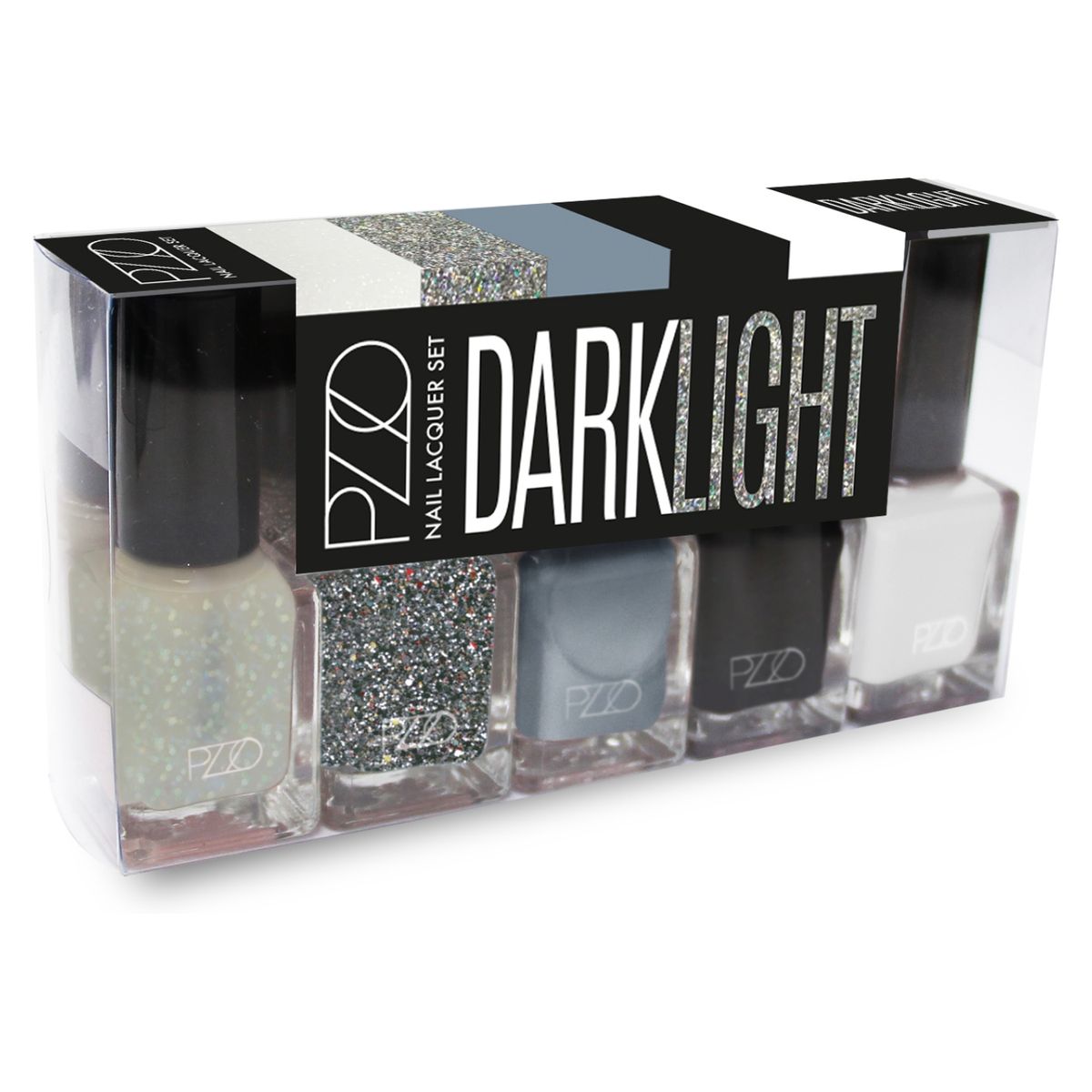 PETRIZZIO - Set de 5 esmaltes de unas Darklight Pzzo Make Up Petrizzio