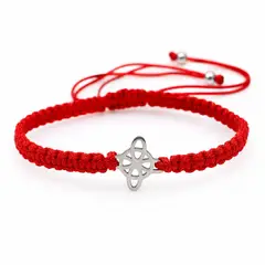 LK LUKSO - Pulsera Hilo Rojo Nudo de Bruja Unisex