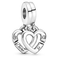 Charm Corazones Hermanas Mujer