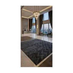 GENERICO - ALFOMBRA JACQUARD 150X200 RELIVE MODELO HARVER MODERNA ELAGANTE DECORATIVA fey y ya