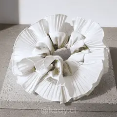 GENERICO - Scrunchie Rumba doble - Ivory marble KADY