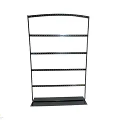 GENERICO - Exhibidor Grande De Metal Negro Para 60 Pares De Aros