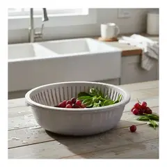 GENERICO - Bowl Con Colador Escurridor De Verduras Frutas 34.5cm Cocina