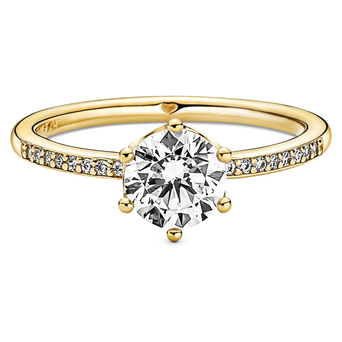 PANDORA - Anillo Solitario De Plata Mujer Pandora