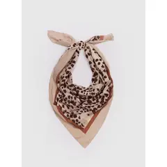 LOUNGE - Pañuelo Cuadrado Animal Print