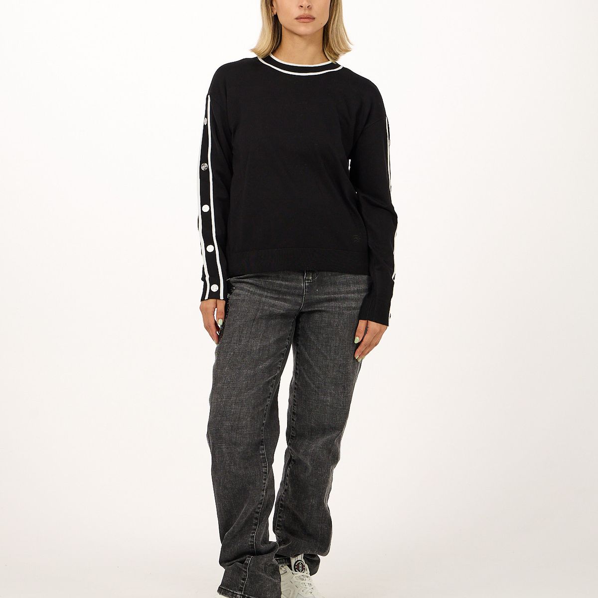 KARL LAGERFELD - Sweater de manga larga con botones