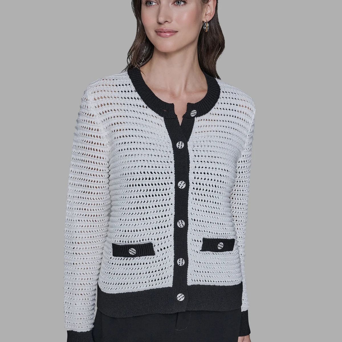 KARL LAGERFELD - Cárdigan con botones frontales