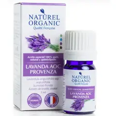 NATUREL ORGANIC - ACEITE ESENCIAL DE LAVANDA 100% PURO,NATURAL Y QUIMIOTIPADO