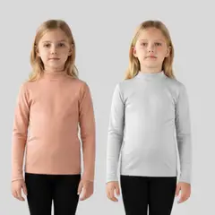 LIKE SHOP - Pack 2 Camiseta Beatle Niñas Juvenil Manga Larga Colores Polar 9472