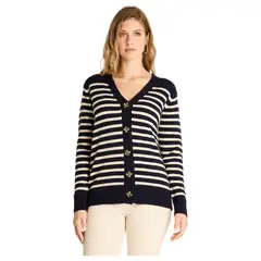 LORENZO DI PONTTI - Cardigan Manga Larga Mujer Azul