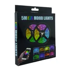 GENERICO - Rollo LED RGB De 5 Mts Con App Para Smartphone Y Control Remoto