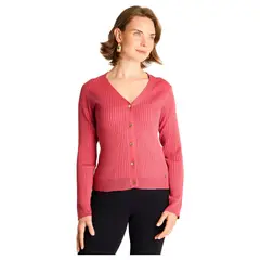 LORENZO DI PONTTI - Cardigan Manga Larga Mujer Rosado
