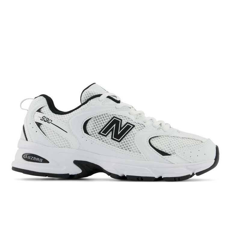 Zapatillas Urbanas Unisex 530 Blanca/Negro