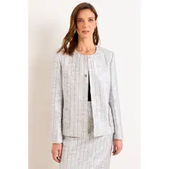 MA GRIFFE - Chaqueta Look Chanel Mujer Crudo