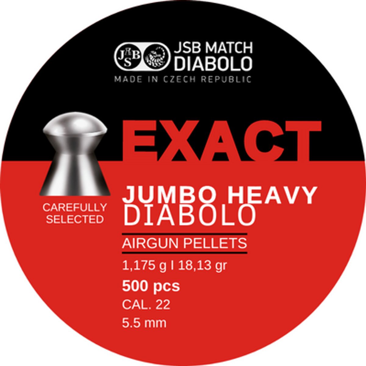 GENERICO - Postón Jsb Exact Jumbo Heavy Diabolo 5.5 18.13 Gr 500pcs