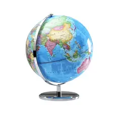 GENERICO - Globo Terráqueo Con Luz Y Base De Plástico Luz Led