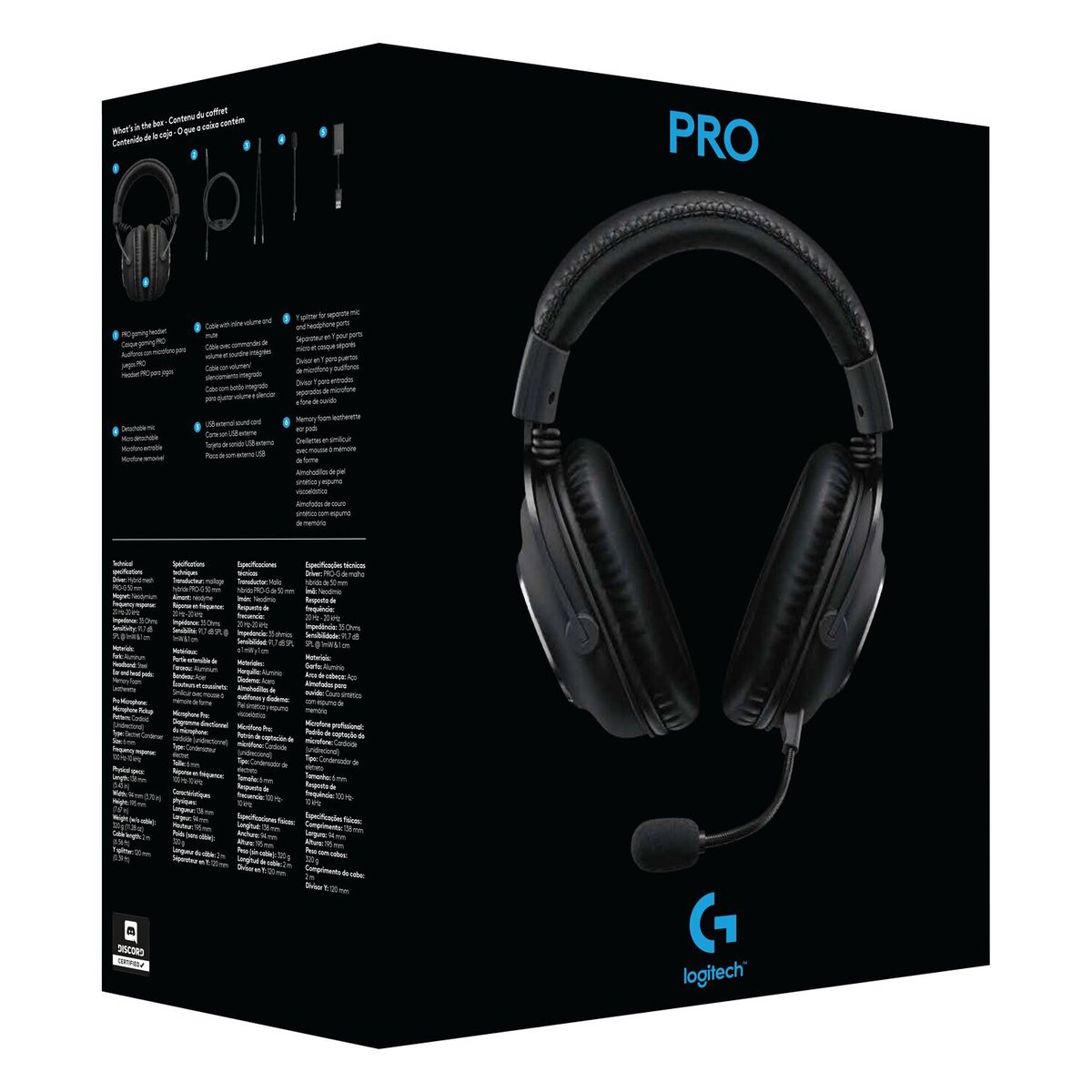 LOGITECH - Audífono New Pro Gaming Headset Logitech