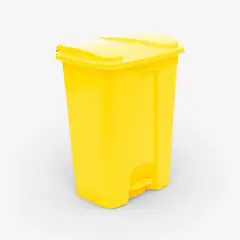 METANEK AMERICAN DESIGN - Basurero 16 LTS Pedal Central - Amarillo