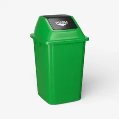 METANEK AMERICAN DESIGN - Basurero Tapa de Push 60 Lts - Verde Mod 60P