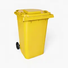 METANEK AMERICAN DESIGN - Basurero de 360 Lts - Amarillo Mod 360RC