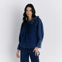 LOUNGE - Blusa Mujer Cinta Denim