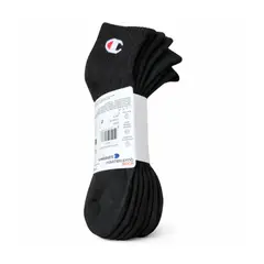 CHAMPION - Pack de 3 Pares de Calcetines Cortos Negros de 8 a 11.5