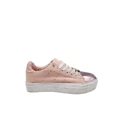 HERIEL - Zapatilla Urbana Rosa Metalizada