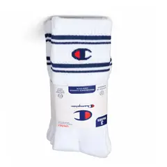 CHAMPION - Pack de 3 Pares de Calcetines Largos Blanco talla de 9 a 12