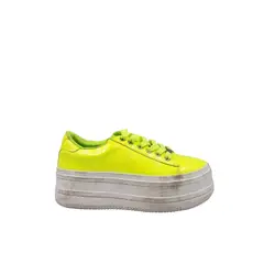 HERIEL - Zapatilla Plataforma Neon Amarilla