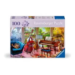 RAVENSBURGER - Puzzle 100 Piezas XL Jardín de la Música