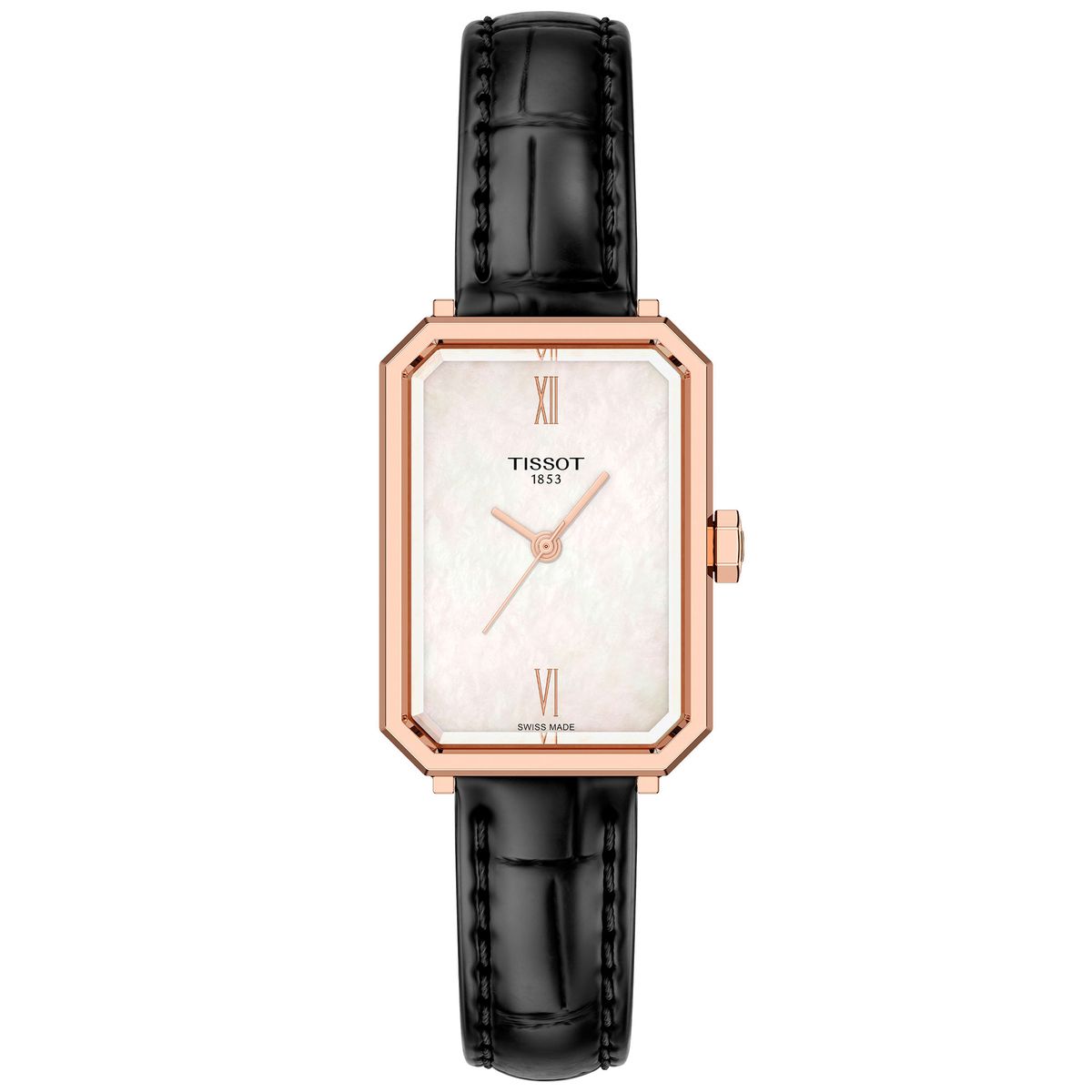 TISSOT - Reloj Tissot SRV 30x21MM Cuero Negro