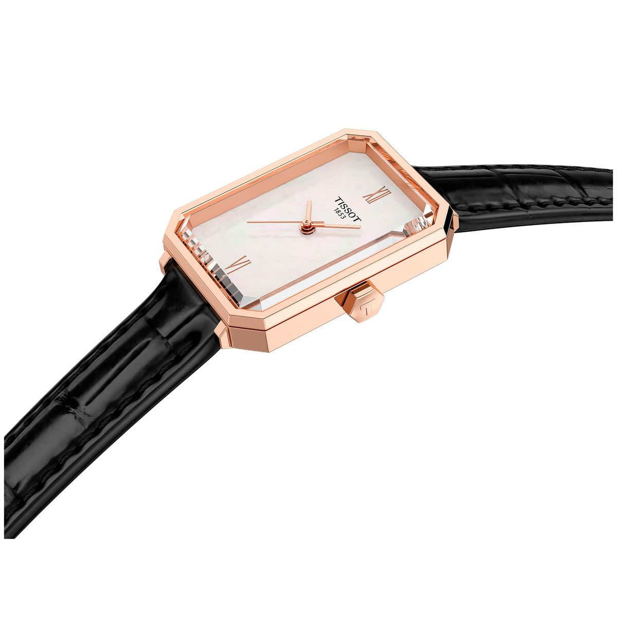 TISSOT - Reloj Tissot SRV 30x21MM Cuero Negro