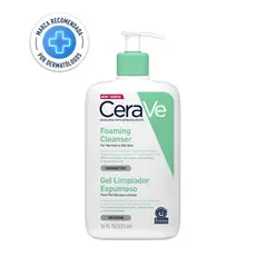 CERAVE - Gel Limpiador Espumoso Facial Jabon 473ml