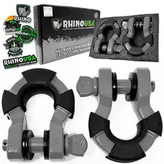 RHINO USA - Grilletes de Remolque de 8 Ton Kit x 2