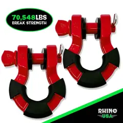 RHINO USA - Grilletes de Remolque de 8 Ton Kit x 2