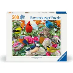 RAVENSBURGER - Puzzle 500 Piezas Pájaros en el Jardín