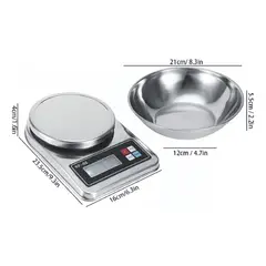 GENERICO - Balanza Pesa Digital Cocina Precision Medicion De 0,1g A 5kg BELUG