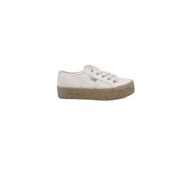 HERIEL - Zapatilla Urbana Plataforma Yute Blanca