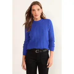 MA GRIFFE - Tejido Cerrado Diseño Mujer Azul