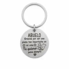 LK LUKSO - Llavero Amor Abuelo Acero Inoxidable