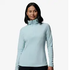 COLUMBIA - Polar Mujer Glacial IV Half Zip Azul Celeste