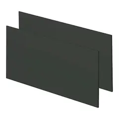 METALFER - Vidrios Rectangulares Negros10 Unidades OFERTA 2X1