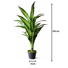 GENERICO - Planta Artificial De 150 Cm Tipo Banano + Macetero
