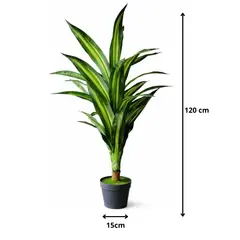 GENERICO - Planta Artificial De 120 Cm Tipo Banano + Macetero