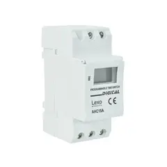 LEXO - INTERRUPTOR HORARIO TIMER DIGITAL 15A/230V 2 PUESTOS
