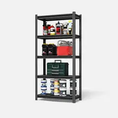 METANEK AMERICAN DESIGN - Estantería metálica 5 niveles full metal 90x45x184 - SHELF-A5-94