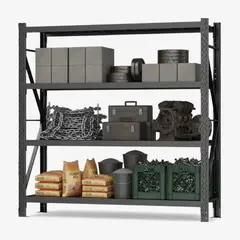 METANEK AMERICAN DESIGN - Mini Rack Black 200x60cm 200 kg por Nivel