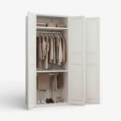 METANEK AMERICAN DESIGN - Closet Metalico 3 puertas - White BC-11