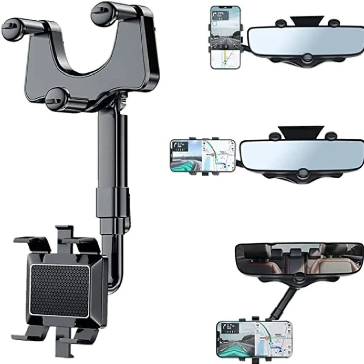 MOVI - Soporte para Celular en Espejo Retrovisor Conducción Segura