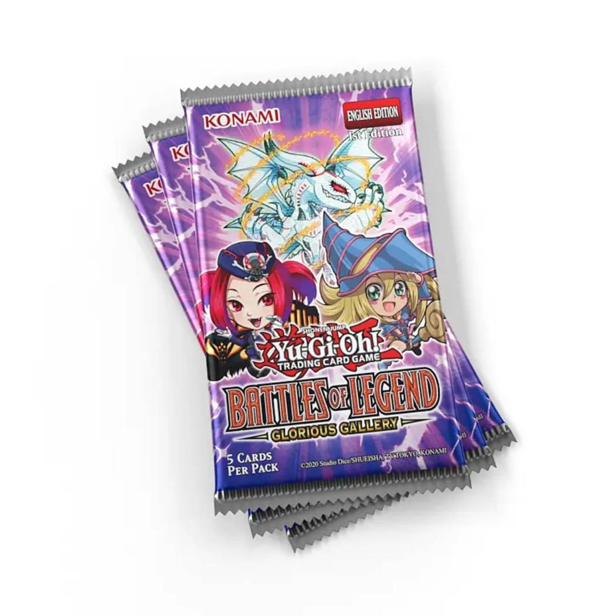KONAMI - Yu-Gi-Oh! Battles of Legend Glorious Gallery FCC Box Ingles